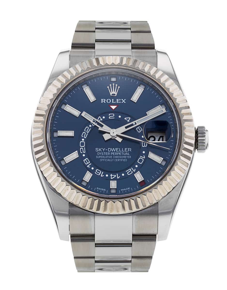 Rolex Sky Dweller 326934 Blue Baton Dial Bracelet Strap